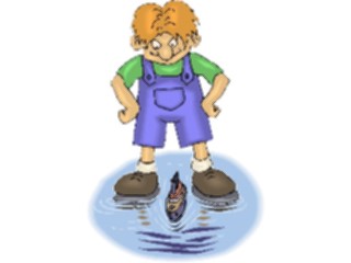 Sticker Custom Preview Image #083196 Kids Stuff Images Boywith Toy Boat3