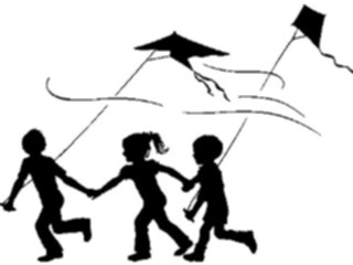 Sticker Custom Preview Image #083294 Kids Stuff Images Children Flying Kites