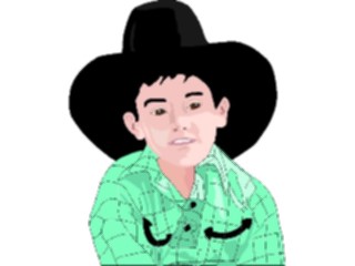 Sticker Custom Preview Image #083309 Kids Stuff Images Cowboy Kid2