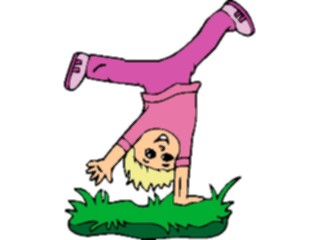 Sticker Custom Preview Image #083321 Kids Stuff Images Doing Cartwheels