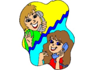 Sticker Custom Preview Image #083357 Kids Stuff Images Friends Talkingon Phone