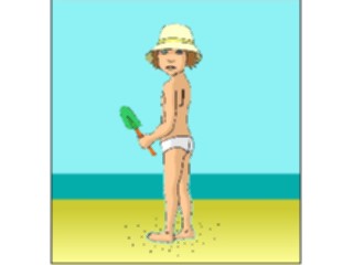 Sticker Custom Preview Image #083362 Kids Stuff Images Girlat Beach