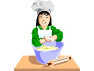 Sticker Custom Preview Image #083386 Kids Stuff Images Girl Cooking