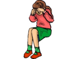 Sticker Custom Preview Image #083389 Kids Stuff Images Girl Crying1