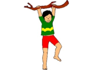 Sticker Custom Preview Image #083433 Kids Stuff Images Girl Hangingfrom Branch