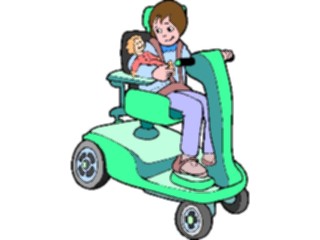 Sticker Custom Preview Image #083491 Kids Stuff Images Girlin Electric Cart