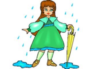 Sticker Custom Preview Image #083516 Kids Stuff Images Girlin Rain1