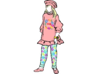 Sticker Custom Preview Image #083532 Kids Stuff Images Girlin Sweater2