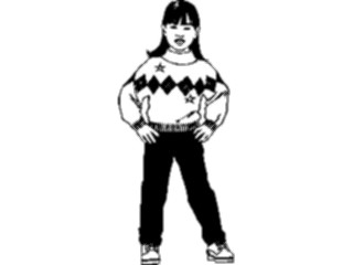 Sticker Custom Preview Image #083537 Kids Stuff Images Girlin Sweater Jeans