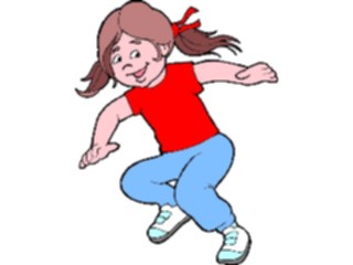 Sticker Custom Preview Image #083550 Kids Stuff Images Girl Jumping2