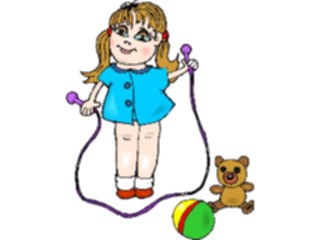 Sticker Custom Preview Image #083553 Kids Stuff Images Girl Jumping Rope2