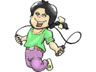 Sticker Custom Preview Image #083554 Kids Stuff Images Girl Jumping Rope3