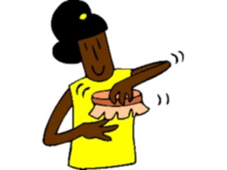 Sticker Custom Preview Image #083626 Kids Stuff Images Girl Scrubbing Nails