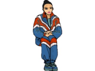 Sticker Custom Preview Image #083630 Kids Stuff Images Girl Sitting3