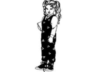 Sticker Custom Preview Image #083646 Kids Stuff Images Girl Standing04