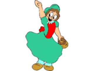 Sticker Custom Preview Image #083685 Kids Stuff Images Girl Waving3