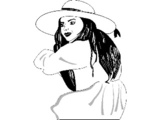 Sticker Custom Preview Image #083687 Kids Stuff Images Girl Wearing Hat