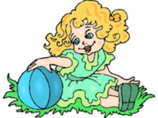 Sticker Custom Preview Image #083703 Kids Stuff Images Girlwith Ball6