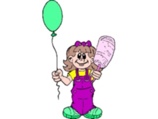 Sticker Custom Preview Image #083706 Kids Stuff Images Girlwith Balloon3