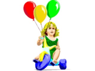 Sticker Custom Preview Image #083707 Kids Stuff Images Girlwith Balloons1