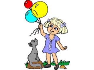 Sticker Custom Preview Image #083709 Kids Stuff Images Girlwith Balloons3