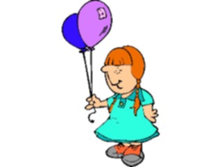 Sticker Custom Preview Image #083710 Kids Stuff Images Girlwith Balloons4