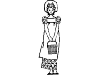 Sticker Custom Preview Image #083714 Kids Stuff Images Girlwith Basket