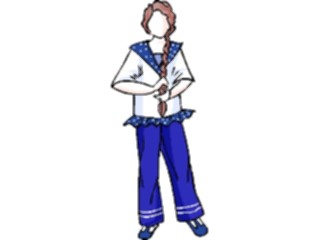 Sticker Custom Preview Image #083721 Kids Stuff Images Girlwith Braid1