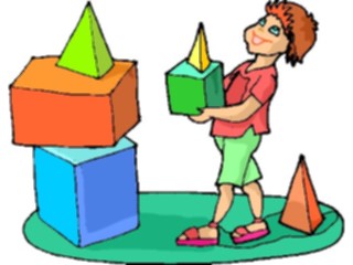 Sticker Custom Preview Image #083725 Kids Stuff Images Girlwith Building Blocks