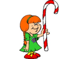 Sticker Custom Preview Image #083731 Kids Stuff Images Girlwith Candy Cane