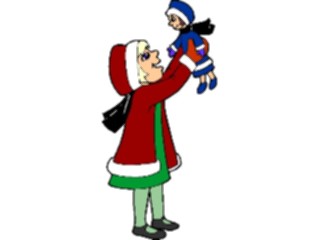 Sticker Custom Preview Image #083739 Kids Stuff Images Girlwith Doll04