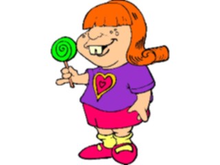 Sticker Custom Preview Image #083778 Kids Stuff Images Girlwith Lollipop1