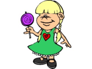 Sticker Custom Preview Image #083779 Kids Stuff Images Girlwith Lollipop2