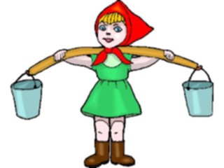 Sticker Custom Preview Image #083784 Kids Stuff Images Girlwith Pails
