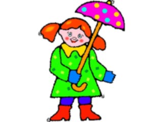 Sticker Custom Preview Image #083819 Kids Stuff Images Girlwith Umbrella1