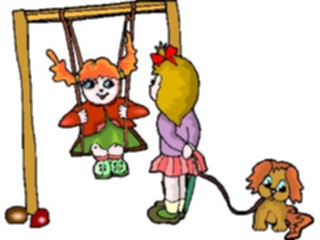 Sticker Custom Preview Image #083826 Kids Stuff Images Girlson Swing