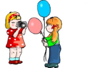 Sticker Custom Preview Image #083830 Kids Stuff Images Girlswith Balloons