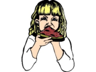 Sticker Custom Preview Image #083882 Kids Stuff Images Kid Eating Pizza