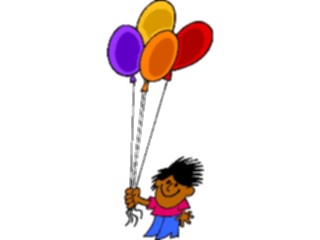 Sticker Custom Preview Image #083884 Kids Stuff Images Kid Holding Balloons