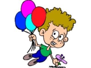 Sticker Custom Preview Image #083923 Kids Stuff Images Kidwith Balloons