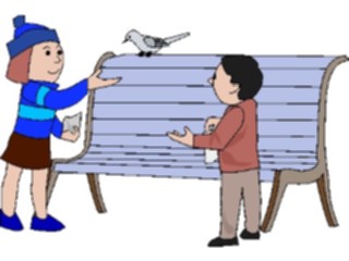 Sticker Custom Preview Image #083939 Kids Stuff Images Kids Feeding Bird
