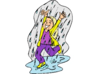 Sticker Custom Preview Image #084028 Kids Stuff Images Playingin Rain