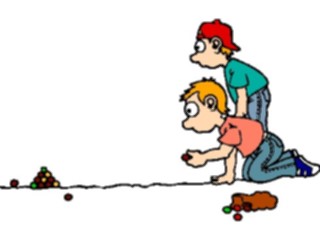 Sticker Custom Preview Image #084031 Kids Stuff Images Playing Marbles