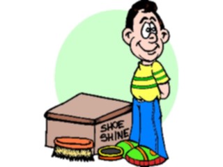 Sticker Custom Preview Image #084075 Kids Stuff Images Shoe Shine Boy