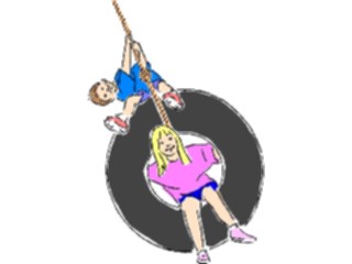Sticker Custom Preview Image #084111 Kids Stuff Images Tire Swing1