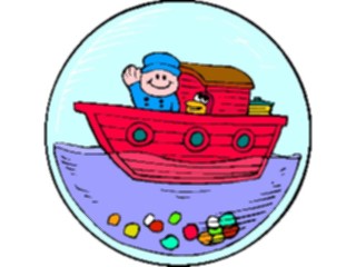 Sticker Custom Preview Image #084151 Kids Stuff Toys Ball Toy Boat