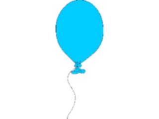 Sticker Custom Preview Image #084156 Kids Stuff Toys Balloon Blue