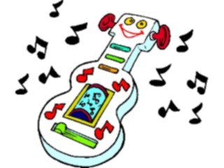 Sticker Custom Preview Image #084431 Kids Stuff Toys Musical Guitar