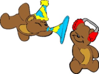 Sticker Custom Preview Image #084666 Kids Stuff Toys Teddy Bear Horn