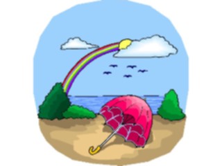 Sticker Custom Preview Image #084825 Landscapes Landscapes Beach After Rain